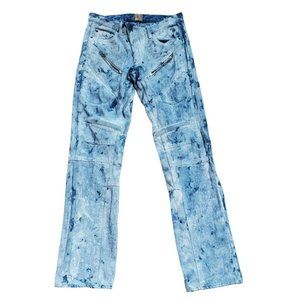 PRPS Men's Barracuda Indigo Turaco Zip Jeans Size 30 Style E75P59X Couture Denim